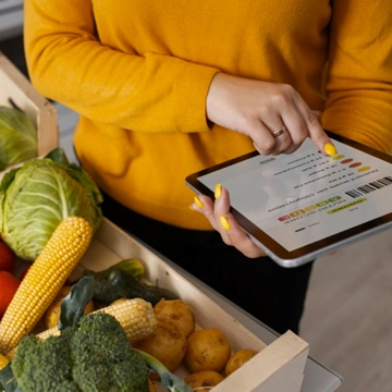 Designer and developer collaborating on a prototype